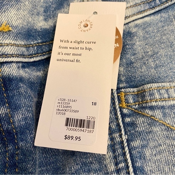 LANE BRYANT 18 NWT High-Rise 3-Button Jegging Light Wash Womens Skinny Jeans - Picture 9 of 15